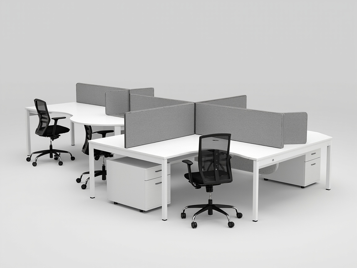 4-Person Office Workstation